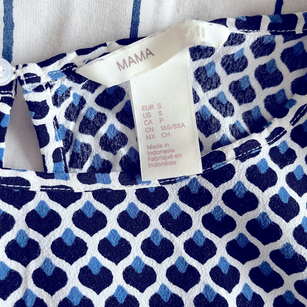 Cute patterned maternity (or food baby) top